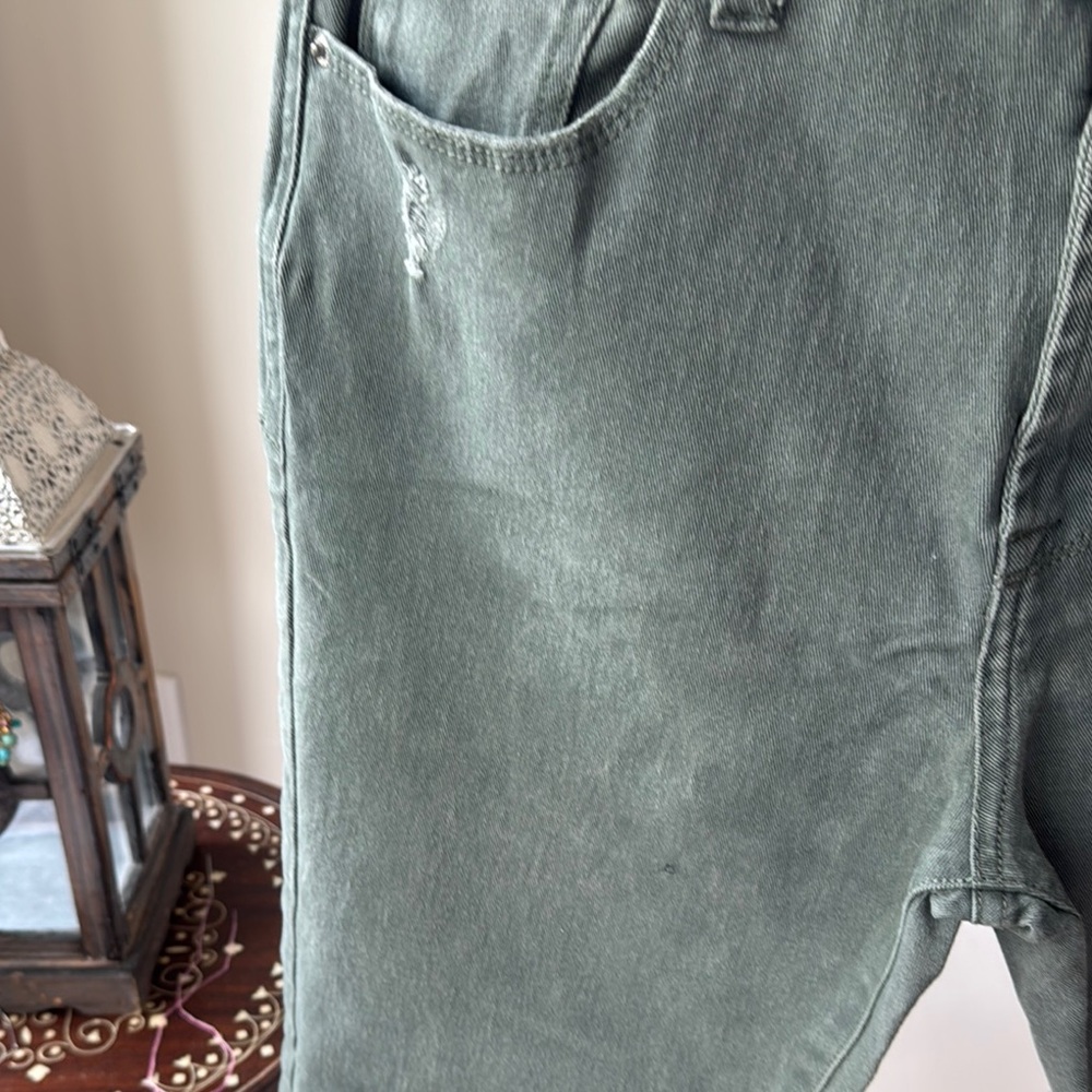 Kensie Green Skinny Jeans Casual Style - Picture 3 of 7